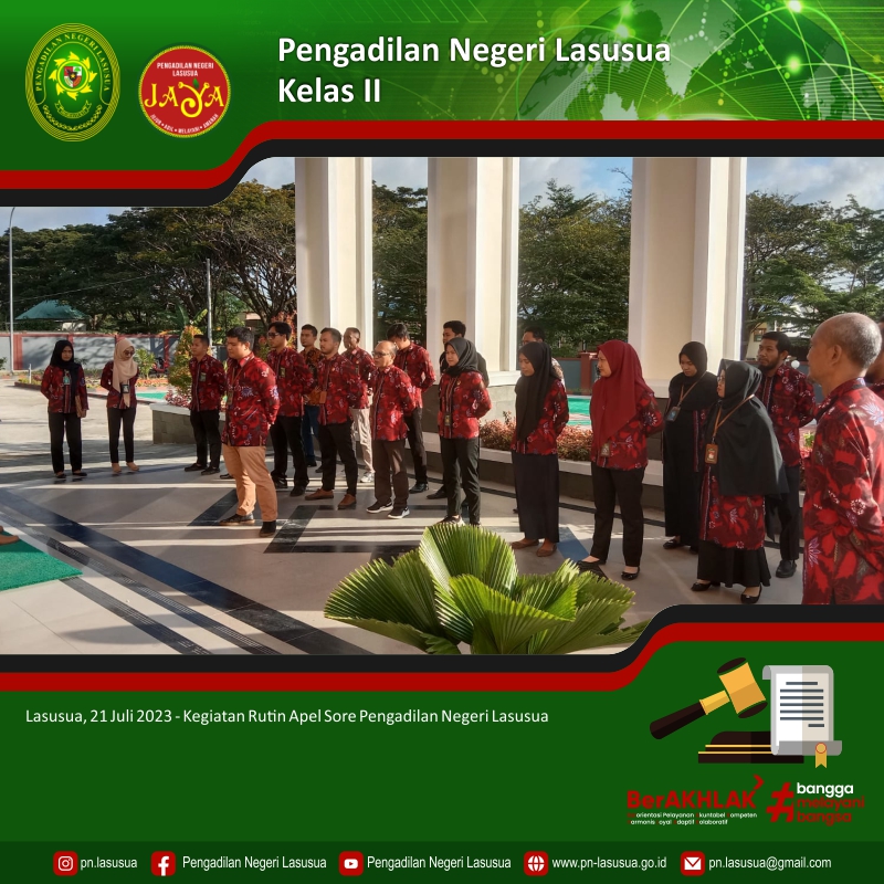 Apel Sore Pengadilan Negeri Lasusua